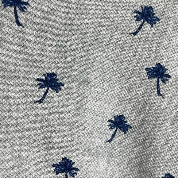 johnnie-O The OG Pique Polo - Currituck Print Shirt Size Large Cotton Grey - Picture 7 of 10